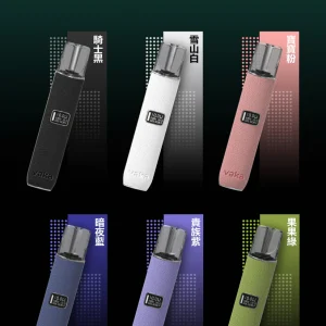 vaka皮革主機注油式一代煙彈通用帶顯示屏電子煙主機
